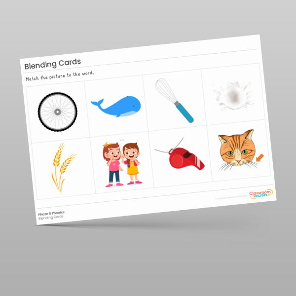 Eyfs Blending Cards Wh Resource | Classroom Secrets