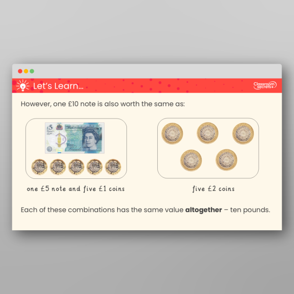Year 2 Make The Same Amount Teaching Ppt Resource | Classroom Secrets