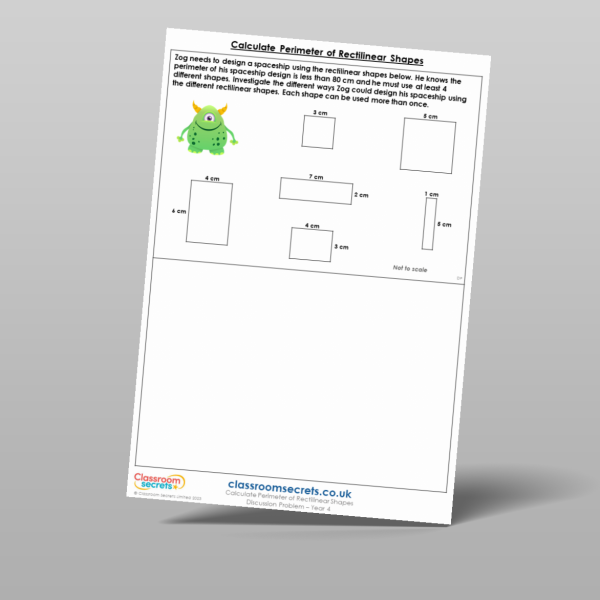 Year 4 Calculate The Perimeter Of Rectilinear Shapes Discussion Problem ...