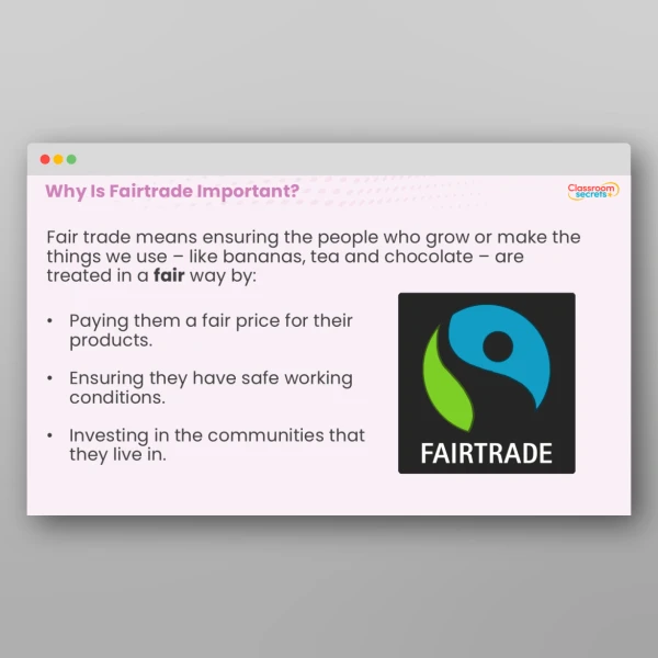 An image of the Fairtrade Fortnight Whole School Assembly PPT Resource