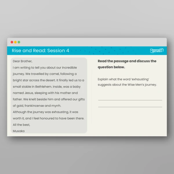 An image of the Rise and Read Epiphany Resource