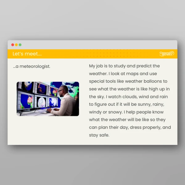 An image of the Free Lesson 1: How does the Weather Change? Investigation Resource