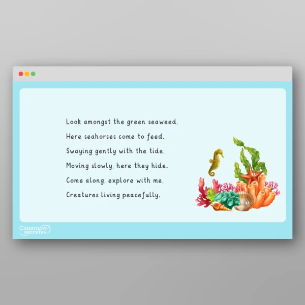 An image of the Amazing World - All At Sea Rhyme Resource