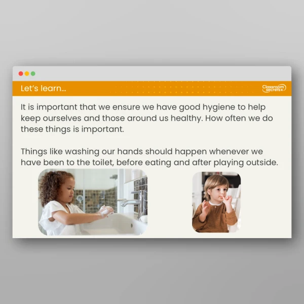 An image of the Lesson 6: What is Good Hygiene? Lesson Resource