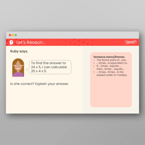 An image of the Use Factor Pairs Teaching PPT Resource