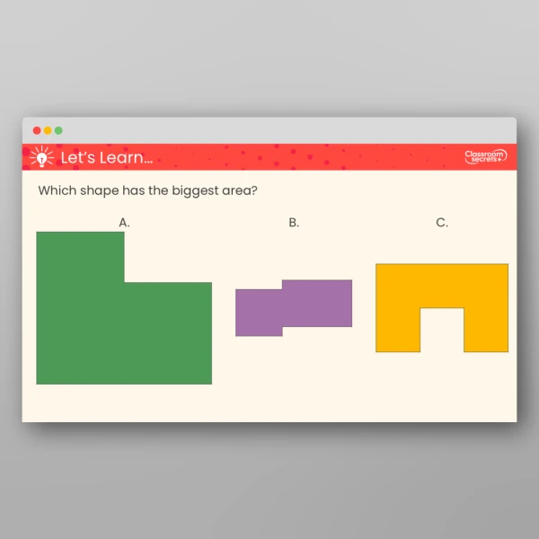 An image of the Free What is Area? Teaching PPT Resource