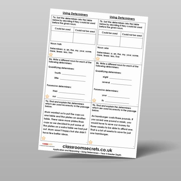 An image of the Free Using Determiners Application and Reasoning Resource