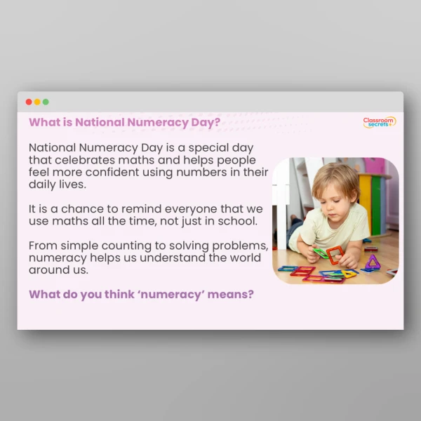 An image of the National Numeracy Day Whole School Assembly Resource