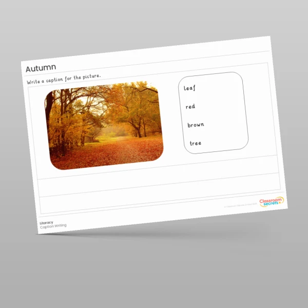 An image of the Autumn Literacy Activities Resource