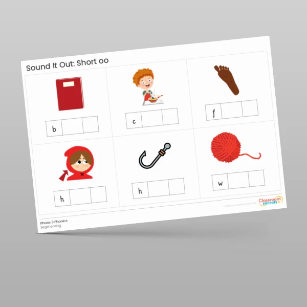 An image of the Phonics Sound It Out: short oo Resource
