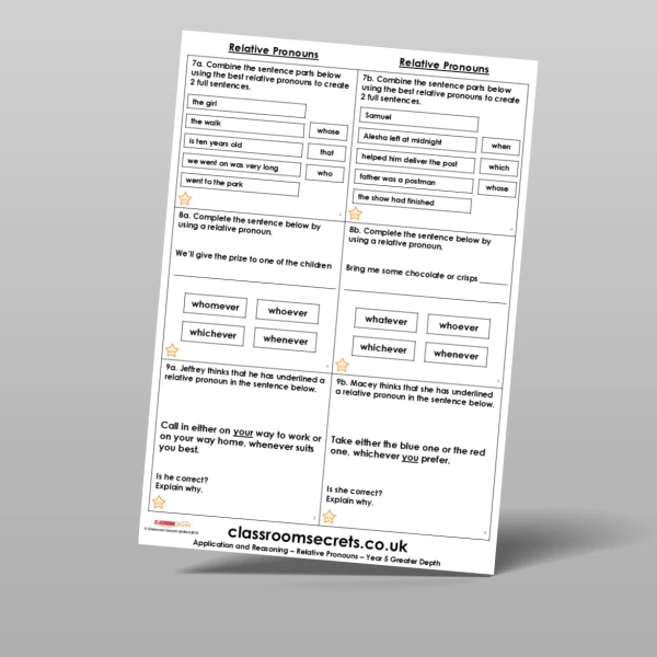 An image of the Free Relative Pronouns Application and Reasoning Resource