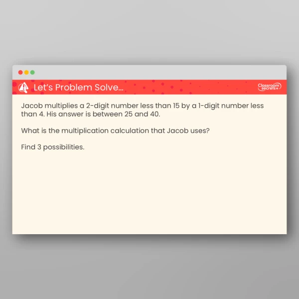 An image of the Multiply a 2-Digit Number by a 1-Digit Number - No Exchange Teaching PPT Resource