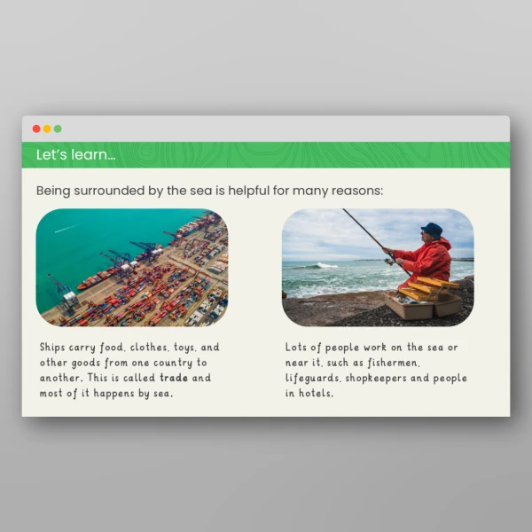An image of the The Seas of the UK Geography Resource Resource