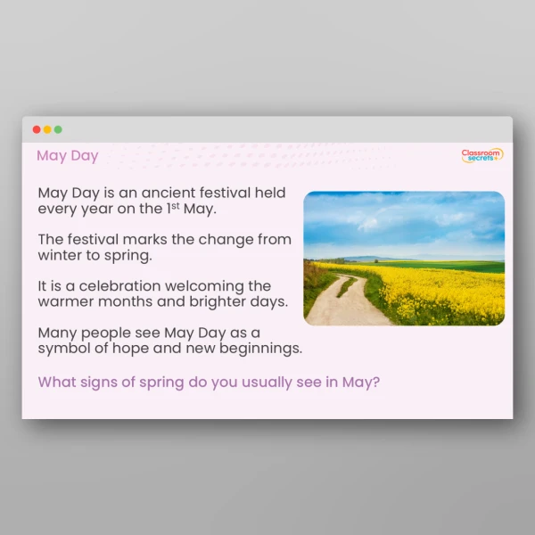 An image of the May Day Whole School Assembly PPT Resource