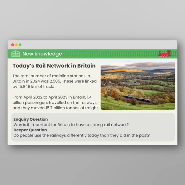 An image of the Lesson 6: What is the Railway Like in Britain Today? PPT Resource