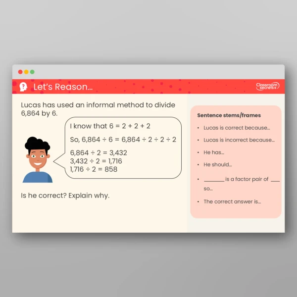 An image of the Efficient Division Teaching PPT Resource