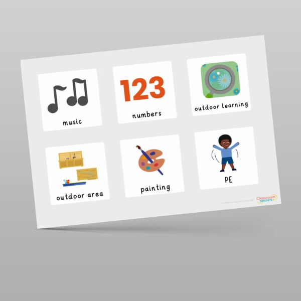 An image of the Daily Visual Timetable Resource