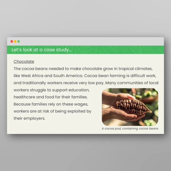 An image of the Fair and Ethical Trading Geography PPT Resource