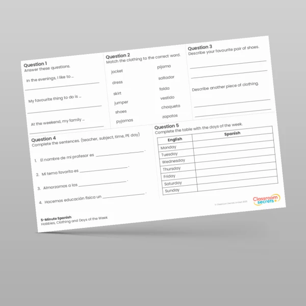 An image of the 5-Minute Spanish Resource