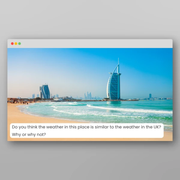 An image of the Daily Weather in the United Arab Emirates PPT Resource