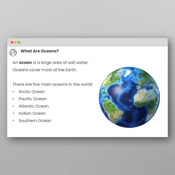 An image of the Amazing Oceans PPT Resource