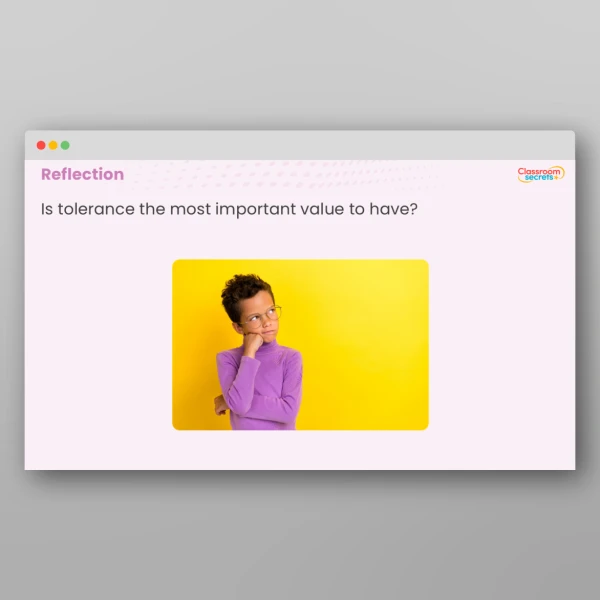 An image of the UKS2 Values - Tolerance Resource