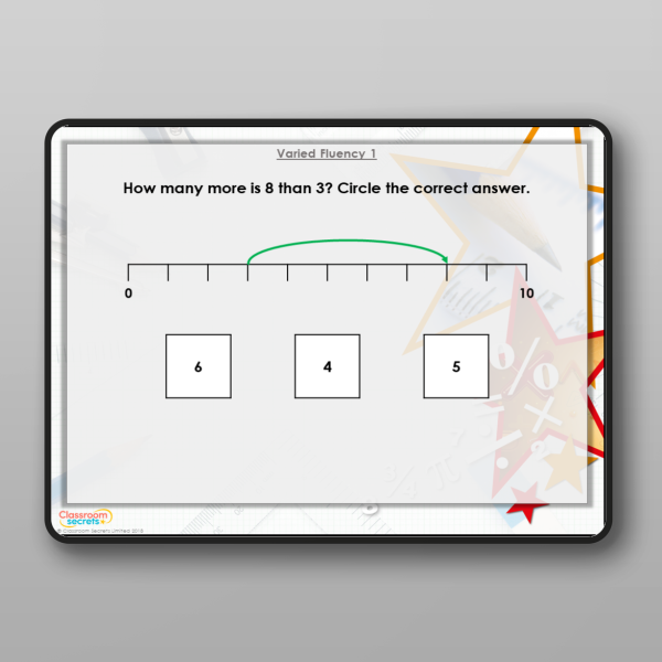 Year 1 Finding The Difference Modelling Ppt Resource | Classroom Secrets