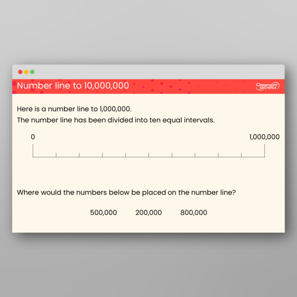 Year 6 Number Line To 10 000 000 Teaching Ppt Resource | Classroom Secrets