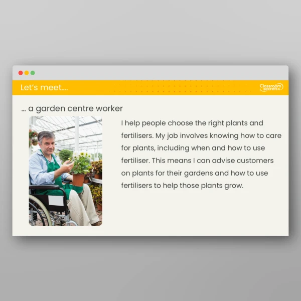 An image of the Lesson 6: What Effect Does Fertiliser Have on Plant Growth? Investigation Resource