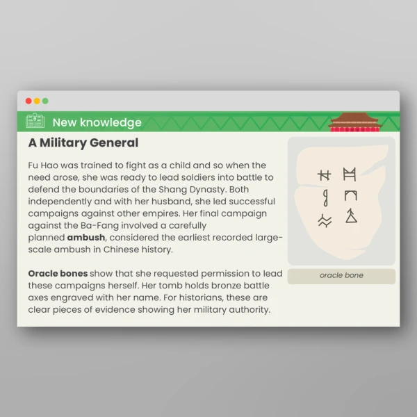 An image of the The Shang Dynasty Who Was Fu Hao? PPT Resource