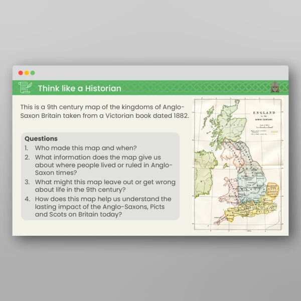An image of the Lesson 6: How Did the Anglo-Saxons, Picts and Scots Impact Britain? PPT Resource