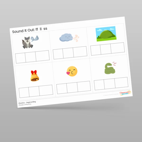 An image of the Phonics Sound It Out: ff, ll, ss. Resource