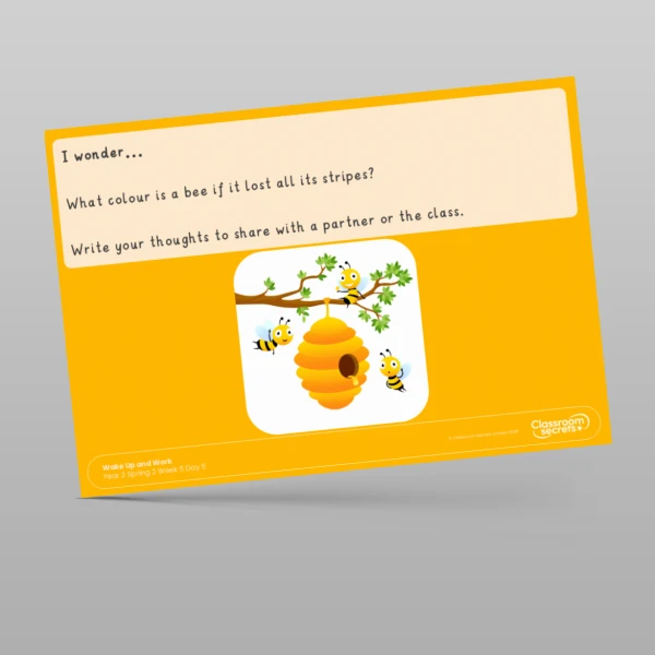 An image of the Spring 2 Week 5 Wake Up and Work Resource