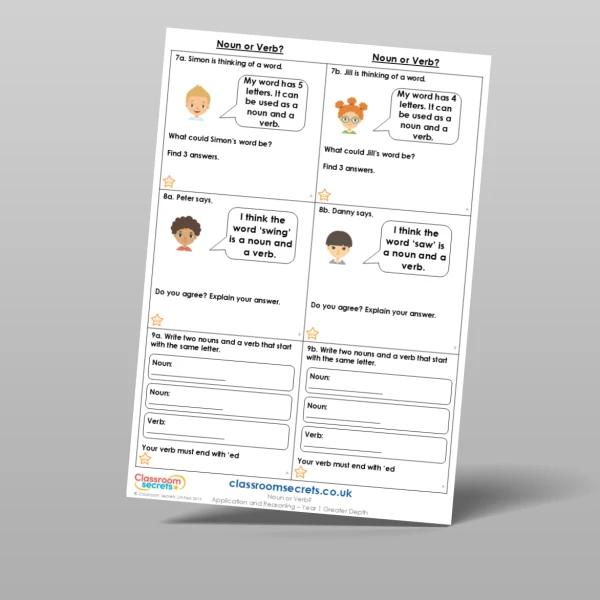 An image of the Noun or Verb? Application and Reasoning Resource