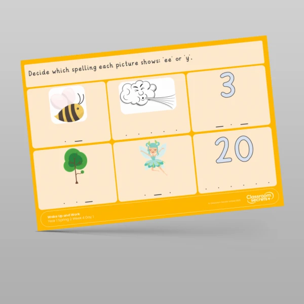 An image of the Spring 2 Week 4 Wake Up and Work Resource