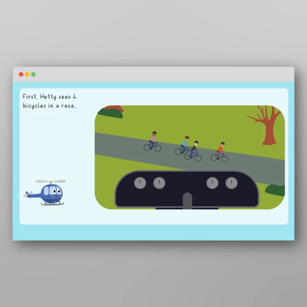 An image of the Transport and Vehicles Maths Story Resource