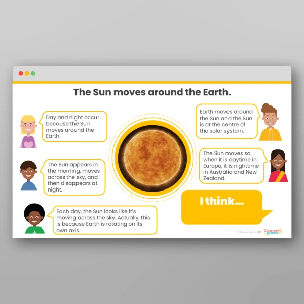 An image of the Earth and Space Concept Cartoons Resource