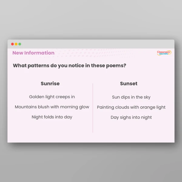 An image of the Haiku Poems Activity Resource