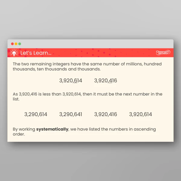 An image of the Compare and Order Any Integers Teaching PPT Resource