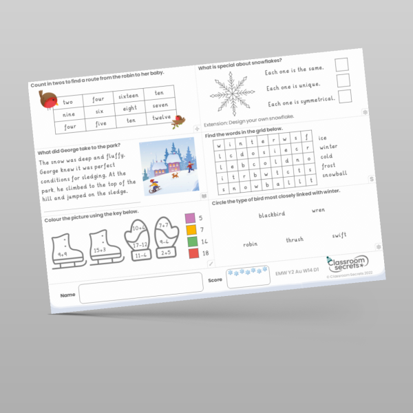 Year 2 Early Morning Work Winter Resource | Classroom Secrets