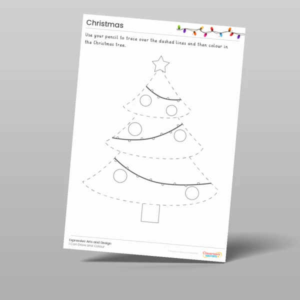 An image of the Christmas I Can Draw and Colour Resource