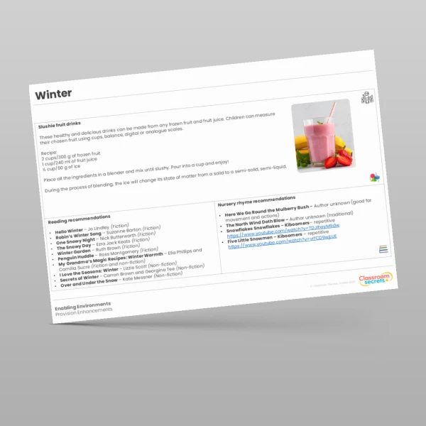 An image of the Winter Provision Enhancements Resource