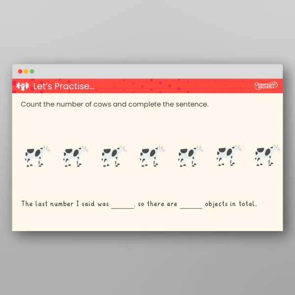 An image of the Count Objects Teaching PPT Resource
