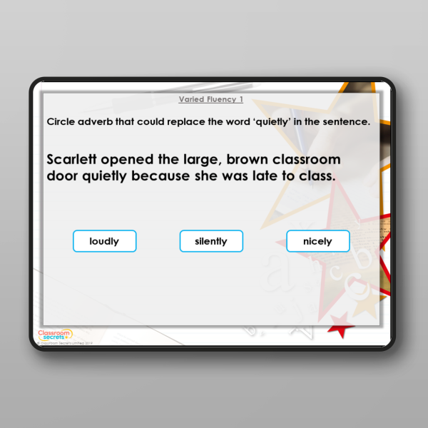 Year 2 Consolidating Adverbs Modelling Ppt Resource | Classroom Secrets