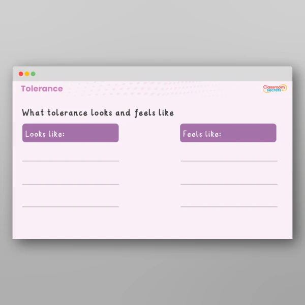 An image of the Values - Tolerance Resource