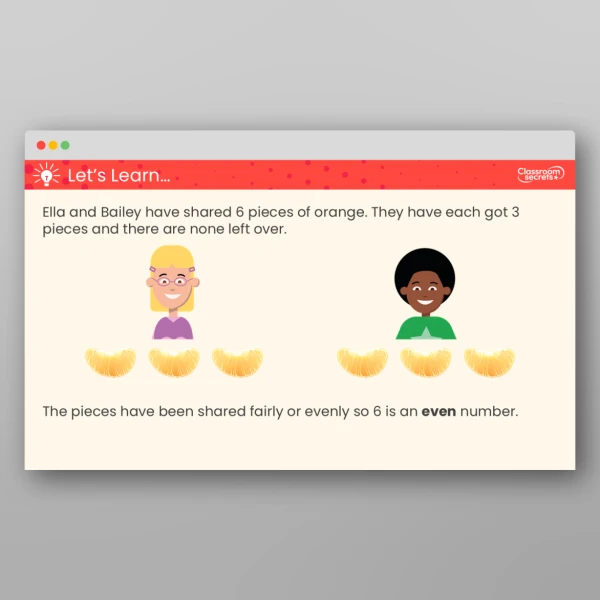 An image of the Odd and Even Numbers Teaching PPT Resource