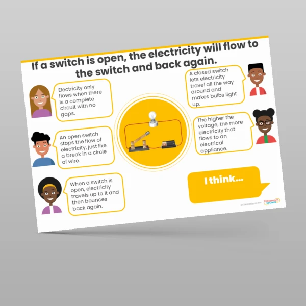 An image of the Electricity Concept Cartoons Resource