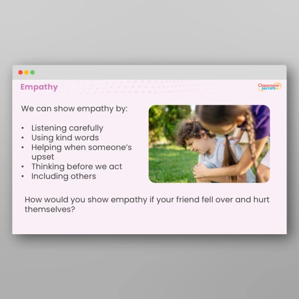 An image of the LKS2 Values - Empathy Resource