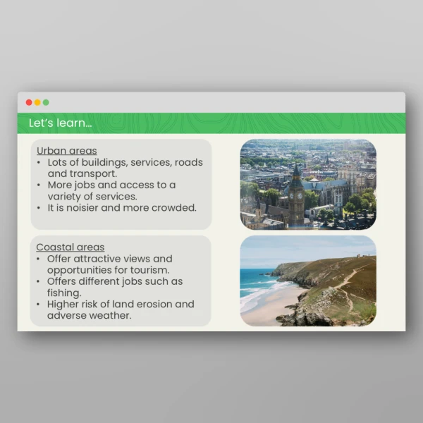 An image of the What Makes an Ideal Settlement? Geography PPT Resource