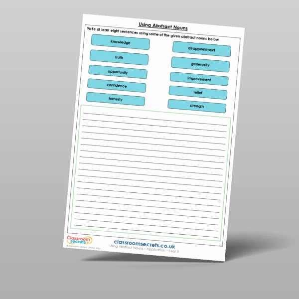 An image of the Using Abstract Nouns Application Resource
